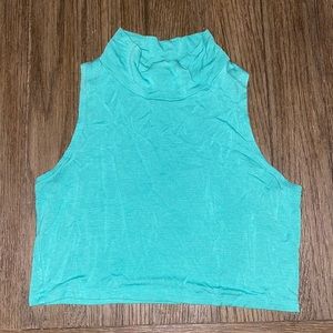 Turtleneck crop top